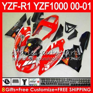 Wholesale 1999 yamaha r1 fairing kits for sale - Group buy Bodywork Fairings For YAMAHA YZF1000 YZF YZFR1 NO40 Santander re R YZF R1000 Body YZF R1 YZF R1 Fairing Kit