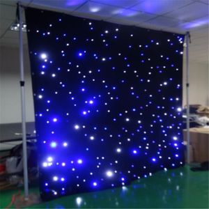 LED Star Gordijn Tianxin LED's 3MX8M Wedding Backdrop Stage Achtergrond Doek met Multi Controller DMX-functie