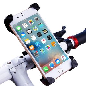 cep telefonu bisiklet tutucusu toptan satış-Evrensel Bisiklet Bisiklet Telefon Tutucu Standı Montaj Braketi Gidon Klip Standı Akıllı Cep Cep Telefonu Için Derece Dönebilen güvenli