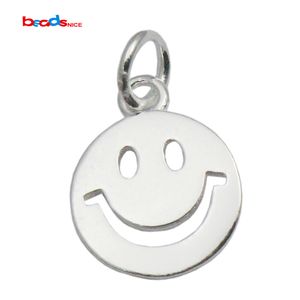BeadSnice Sterling Zilveren Hangers Smiley Gezicht Charms Leuke Smiling Face Anniversary Gifts DIY Sieraden Finding ID