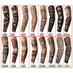 A prova di moda unisex Outdoor Sport anti-UV maniche tatuaggio falso moto escursionismo braccio calze di protezione calda maniche tatuaggio temporaneo in Offerta