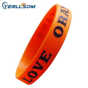 Wholesale logos wristbands for sale - Group buy Customized Personalized screen print texture or logo silicone wristband for event P061430