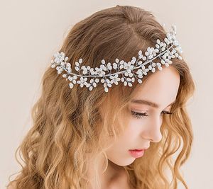 Wholesale bridal headbands for sale - Group buy artificial garland crown bridal hair accessories bridal headbands wedding headdress for bride dress headdress accessories pearl headpieces
