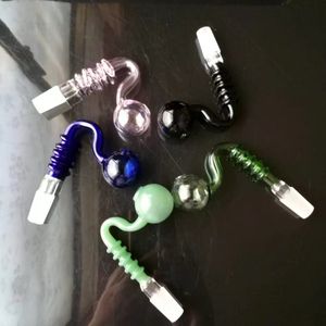 5 rounds of wok New Unique Glass Bongs Glass Pipes Water Pipes Hookah Oil Rigs Smoking with Drope