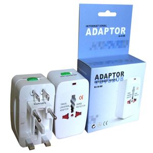 Allt i en Universal International Plug Adapter World Travel AC Power Charger Adapter med AU US UK EU Converter Plug