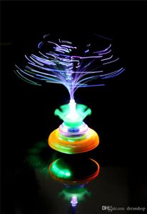 Offre spéciale livraison gratuite nouveau coloré gyro électrique musique flash émettant de la lumière jouets pour enfants magique FOG gyro en Solde
