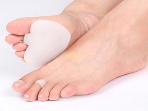 100Pairs Silicone Metatarsal Ball Toe Gel Pad Separators Forefoot Foot Pads Shoes Insoles Pain Relief Care