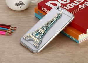 Flowing Quicksand Case For iPhone s G G Paris Eiffel Tower Phone Cases Capa Hard PC Night Light Back Cover