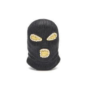 Hip Hop CSGO Wisiorek Naszyjnik Męskie Punk Style Gold Silver Plated Black Mask Head Charm Wisiorek Wysokiej jakości