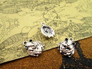 charmes de cochon d'argent achat en gros de 60pcs Hamster Charms Antique Tibétain Silver Guinéa cobaye ou pendentifs de charme Gerbil x18mm