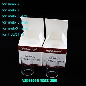 Wholesale lemo replacement glass resale online - Replacement lemo melo melo ml melo mini melo nano I just s glass tube retail package