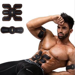 maschinen-turnhalle großhandel-Wiederaufladbare Batterie Gym Elektronische Body Muscle Arm Taille Bauchtrainer Muskel Massieren Maschine Viberating Slim Belt