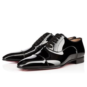 WholesaleファッションレッドボトムシューGreggoオルラートフラット本物のレザーオックスフォードメンズ歩いてフラットウエディングパーティーローファー男性靴