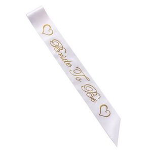 For Bachelorette Women Sashes Gold Letter Bride To Be Satin Sash Bridal Shower Wedding Hen Party Decoration Supplies Creative hp BB