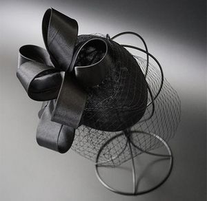 büyüleyici kuş kafesi siyah perde toptan satış-Zarif En Kaliteli Birdcage Veils Gelin Düğün Şapka Klip Siyah Tül Düğün Parti Akşam Fascinator Şapka Düğün Aksesuarları