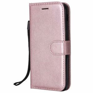 gebrauchte fälle großhandel-Brieftasche Mobiltelefonfälle für Samsung Galaxy J3 US Version Flip Back Cover Reine Farbe PU Leder Mobile Bags Coque Fundas