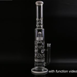 hookah Big Glass Bong mm Thick four perc water pipe honeycomb and birdcage diffuser bongs inches mm bowl