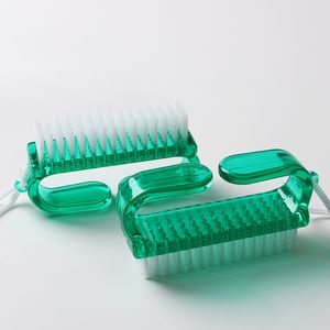 temiz tenliler toptan satış-1 Adet Salon Plastik Tırnak Fırçası Yumuşak Tırnak Tırnak Toz Temizleme Fırçası Manikür Pedikür Sökücü Aksesuarları Tırnak Sanat