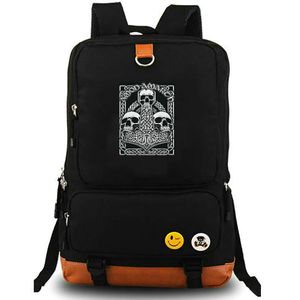 ağır rock müziği toptan satış-Amon Amarth sırt çantası Ağır metal Fimbul Kış daypack Rock grubu müzik schoolbag Laptop sırt çantası Tuval okul çantası Açık gün paketi