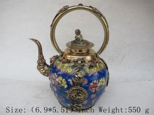 лев бронза оптовых-Древние китайские бронзовые львы в Тибете longfeng опал керамический чайник