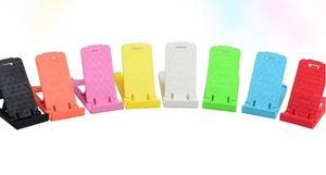 samsung tablet zubehör großhandel-Falten Mini Mobiltelefonhalter Kunststoff Lazy Phone Stand Bett Anzeigen Telefon Zubehör für iPhone Tablet Samsung