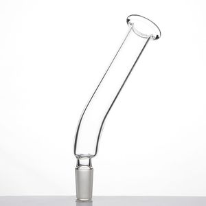 glas mundstück großhandel-Mundstück hohe klare Borosilikatglas Raucher Grundglas mit mm männlicher Gelenkrohr Bent
