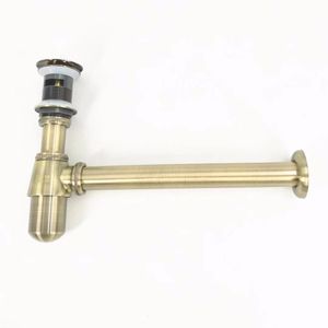 Wholesale plumbing pipes for sale - Group buy Rolya Antique Bronze Siphon Bottle Traps Pop up Basin Waste Drain Basin Faucet P Traps Waste Pipe Into the wall drainage Plumbing tube