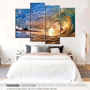 Wholesale rolled canvas prints resale online - Under The Sun The Sea Waves Rolled Frameless Paintings No Frame Printd on Canvas Arts Modern Home Wall Art HD Print Painting
