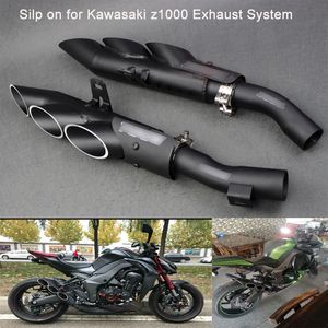 Wholesale kawasaki tail for sale - Group buy for Kawasaki Z1000 Motorcycle Exhaust Silencer System Silp on Middle Connecting Pipe With Tail Exhaust Muffler Tubes