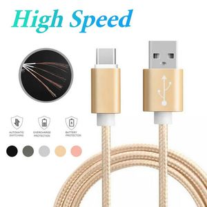 Wholesale smart cables resale online - Metal Housing Braided Micro USB Cable A Durable High Speed Charging USB Type C Cable with Bend Lifespan for Android Smart Phone