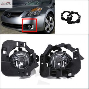Car Fog Lights For Nissan Altima Clear Front Bumper Fog Lamp Replace Assembly kit Bulb H11 V W one Pair