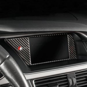 Carbon Fiber Sticker Auto Inner Console GPS Navigatie NBT scherm Frame Cover Trim Auto accessoires voor Audi A4 B8 A5 Auto Styling