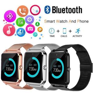 Z60 Bluetooth Smart Watch Slot and NFC Zegarek Zdrowie dla Android Phone Smartphone Bransoletka SmartWatch Sim Telefon AAA1343
