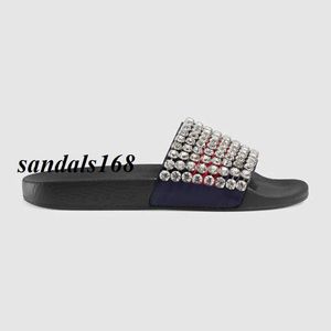 Wholesale new slippers for girls for sale - Group buy new arrival new style mens and womens fashion slippers boys girls crystal embellished leather and rubber slides flip flops