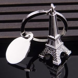 eiffel turu toptan satış-Gümüş Eyfel Kulesi Anahtarlık Paris Tour Eiffel Anahtarlık Fransız Souvenir Modeli kolye Anahtarlık OOA4607