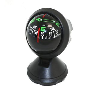 LC550A Car Guide Ball Bilkompass Flera Använd Kompass Dekorativa Ornamentsgåva Små Storlek Svart Färg