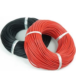 Wholesale silicon wires for sale - Group buy 1 meter Red meter Black AWG AWG AWG AWG AWG Silicon Wire Cable Heatproof Soft Silicone Silica Gel Wire Cable for UAV Drone