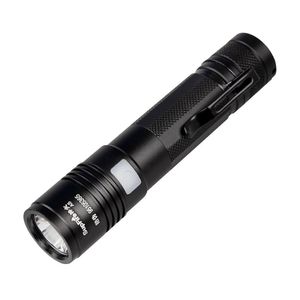 lanterna longa venda por atacado-SupFire LED A5 Tactical Flashlight Lumen Ultra Bright IPX7 impermeável de longa distância Long Runtime Clipe Lanyard e bateria recarregável