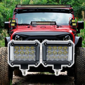 4inch Flood Beam LED Werklicht Offroad LED Bar Truck SUV ATV x4 WD Boot V V LED Driving Lamp Koplampen