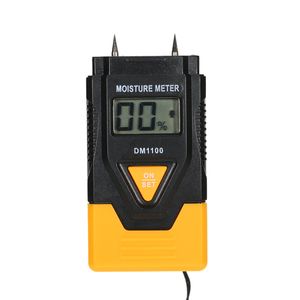 medidor molhado venda por atacado-Freeshipping Digital Medidor de Umidade Qualidade higrômetro LCD Madeira Material de Construção Detector de Umidade Sensor Molhado Tester Temperatura Medida