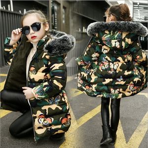Wholesale christmas clothes for big girls for sale - Group buy Vieeoease Big Girls Coat Christmas Kids Clothing Winter Fashion Long Sleeve Print Warm Jacket Down Coat EE