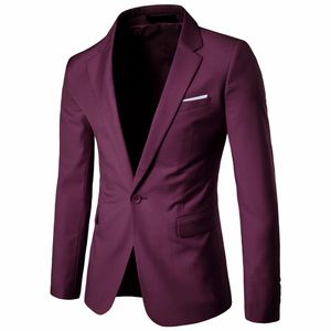 2018新しい到着ビジネス男性ブレザーカジュアルフォーマーマーの人気デザイン男性長袖のドレススーツジャケットプラスサイズ秋XF001