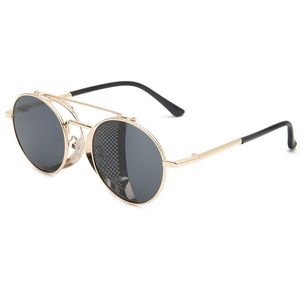 Wholesale cool shield resale online - 2018 Fashion Cool Shield Punk Style Side Mesh Sunglasses Vinatge Punk Brand Design Sun Glasses UV400 Men Round Glasses NX