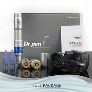 Högkvalitativ Microneedle Dermapen Derma Roller Pen Rechargeable Korea Dr Pen Ultima A6 M8 A7 N2 med nålpatroner