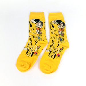männchen welt großhandel-Männliche Socken Öl Lustiger Socken Gogh Mural Weltberühmte Malerei Reihe Art und Weise Retro Frauen neue Persönlichkeit Kunst Sock Man Sommer