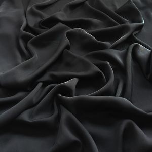 China Largest Manufacturer Design Abaya Chiffon Fabric Nida Fabric Formal Black Fabric Muslim Chiffon Fabric
