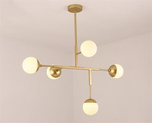 Nordic LED Lamp Branch Ball Magic Bean Chandelier Modernt träd Heads for Living Room Bar Hotel Home Lighing Suspension G793