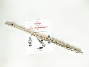 flüt aletleri toptan satış-SUZUKI Delikler Kapalı C Ayarlama E Key Flüt Profesyonel Müzik Aletleri İçin Öğrenciler ile Case Temizleme Bezi Ve Aksesuarları