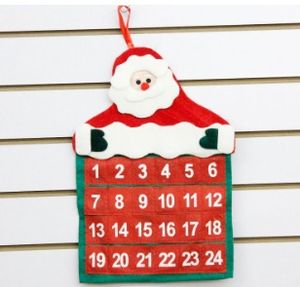 Wholesale free countdown resale online - XMAS Christmas Calendars Fabric Xmas Advent Countdown Calendar Fun Christmas Santa Claus Decorations gift bag DHL cm