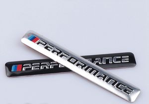 car stickers decoration toptan satış-Yeni Araba Dekorasyon Performans Motorsport Alüminyum Etiketler Çıkartmaları BMW E34 E36 E39 E53 E60 E90 X1 X3 X5 X6 Serisi Gümüş Siyah